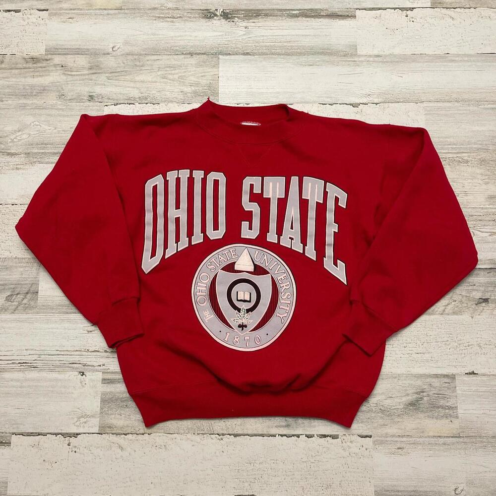 Vintage Ohio State University Buckeyes Spellout Crewneck S